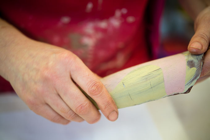 Anna-Mercedes Wear in her studio 2016